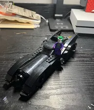 LEGO Black Batmobile Car Vehicle Build with The Joker Minifigure