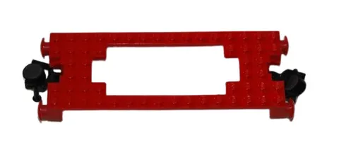 Lego® 12V 4.5V TRAIN Railway Waggon Carriage Base Plate 16x6 Magnet RED