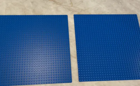 LEGO Baseplates Lot of 3 Building Plates - 2 Blue Baseplates, 1 Green