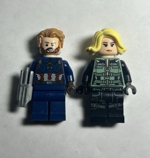 Lego Marvel Avengers Infinity War Captain America & Black Window Minifigure Lot