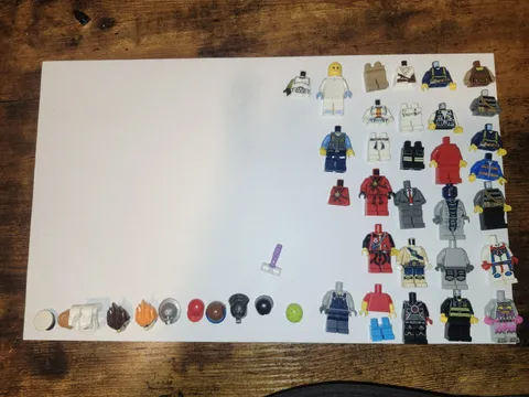 LEGO Minifigure Parts Bulk Lot Mixed Heads Helmets Hair Torsos Legs Accessories