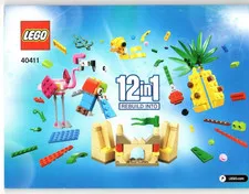Lego ~  Instructions Manual Booklet Only ~ 12 IN 1 40411