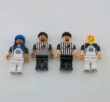 LEGO Minifigures 2 Football Players 2 Referees