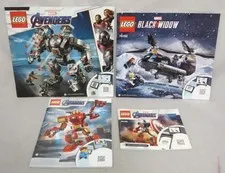 (4) LEGO - MARVEL AVENGERS #76140 & #76162 76124 76168 (Instruction Manual Only)