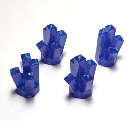Lego - Lot of 4 - Trans Purple / Blue, Rock Gem Crystal