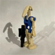 Lego PILOT Battle Droid Minifigure  (Blue Chest) - Star Wars - sw0300 