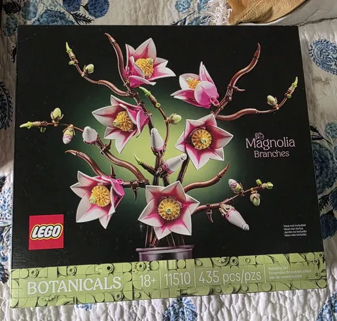 LEGO Botanicals Magnolia Branches Set 11510, 435 Pieces, 18+, Complete