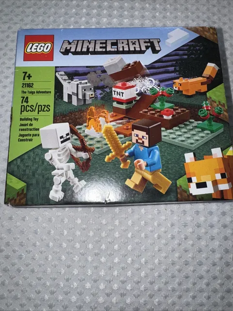 LEGO The Taiga Adventure 21162 Minecraft (Retired) 74pcs Complete Set Boxed Nib