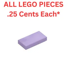 LEGO Tile 1x2 with Groove Lavender 3069 - Genuine LEGO Parts Pieces Bulk
