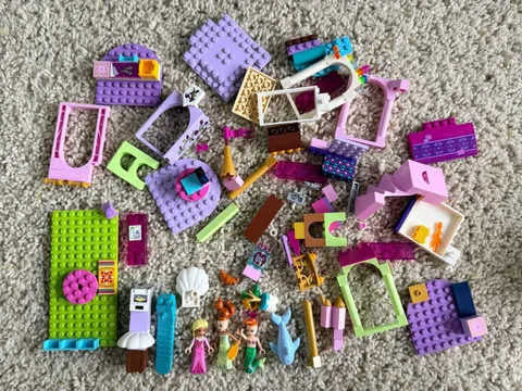 Big LEGO Mixed Lot Mini Dolls Dolphin Accessories & Building Parts