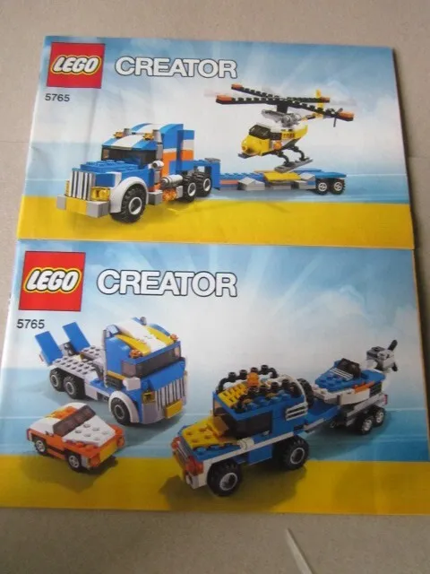 Lego Building Instructions Creator 5765, 2 Instructions, 2 Instructions