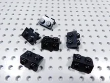 LEGO Lot of 6 Black 1x2-1x2 Brackets BF