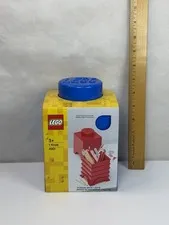 LEGO® Storage 1-Knob Brick Blue Storage Container NEW