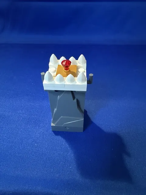 Lego Parts: Self Made Creation Rock Tower With “Jewel” Top