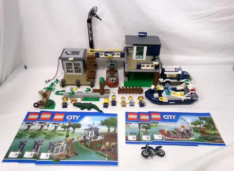 LEGO City 60069 Swamp Police Station 2015 Set Incomplete