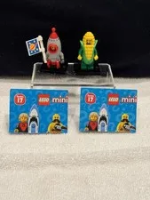 LEGO Minifigures Series 17 Rocket Boy & Corn On The Cob Man Leaflet Baseplate