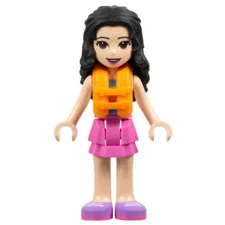 LEGO Friends Emma Minifigure frnd0493 w/ Life Jacket NEW Genuine