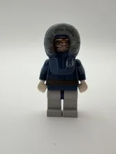 LEGO Minifigure Blue Parka Gray Legs Anakin Skywalker Hood  (READ DESCRIPTION)