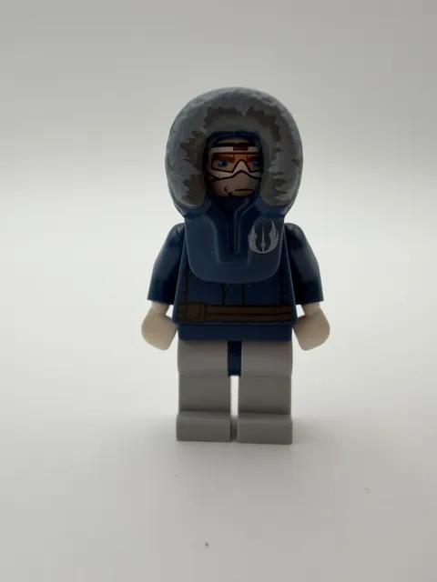 LEGO Minifigure Blue Parka Gray Legs Anakin Skywalker Hood  (READ DESCRIPTION)