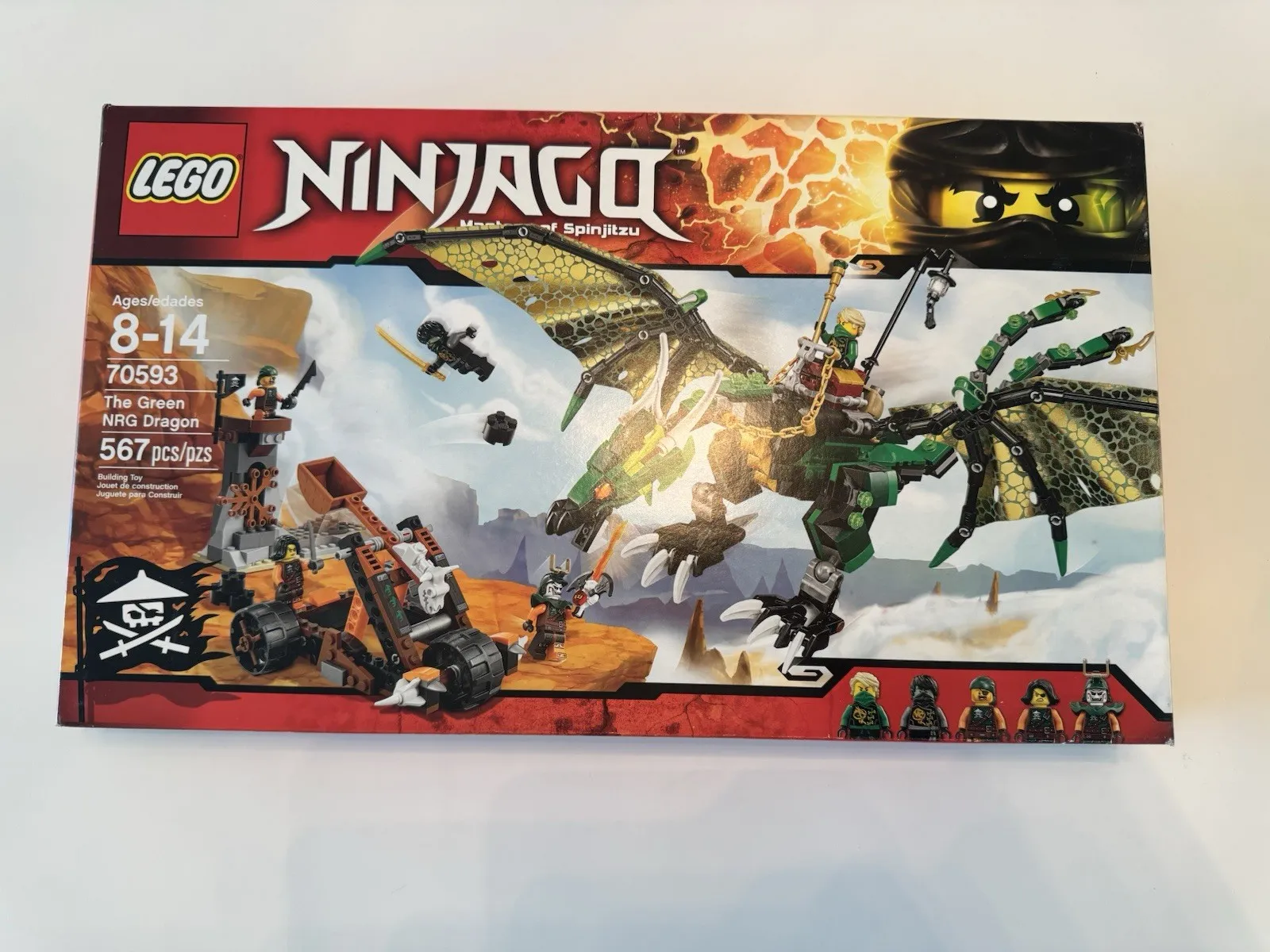 Lego Ninjago 70593 Green NRG Dragon Skybound New Sealed RARE