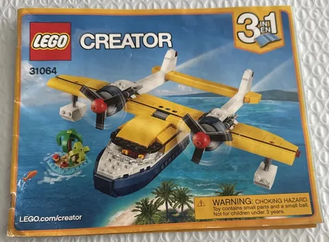 Lego Creator 3 In 1 Manual Only 31064 Plane