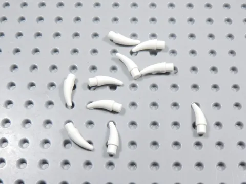 LEGO Lot of 10 White Small Barbs Horns Weapon Minifig BL