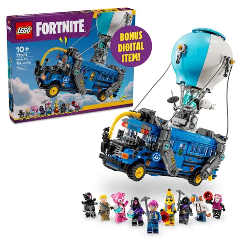 LEGO Fortnite Battle Bus Building Toy - Collectible Multicolor