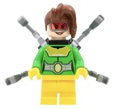 LEGO Doc Ock sh0869 Minifig Minifigure 10789 Spider-Man W/the Gems An Mech Arms