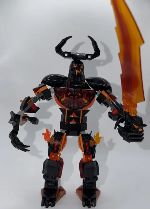LEGO Surtur Construction Figure from Set 76289, Missing One Sticker, No Figs