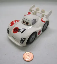 Lego Duplo Pixar Cars Shu Todoroki White Sports Car Vehicle Movie 5839 #3