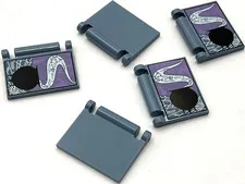 Lego 5 New Sand Blue Minifigure Utensil Book Covers Black Smoking Cauldron Parts