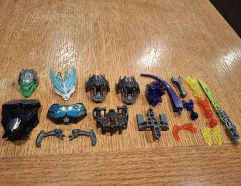 LEGO BIONICLE Bulk Lot Mixed Parts Pieces & Accessories Multicolor Plastic