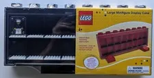 LEGO KP004MF Large Minifigure Display Case 16 Black +Exclusive Minifigure SEALED