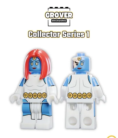 LEGO Marvel Comics Mr J Grover Bricks Custom Marvel X-Men Mystique Minifigure