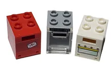 Lot of 3 Lego Slotted Containers Mail Box Fun And Stove