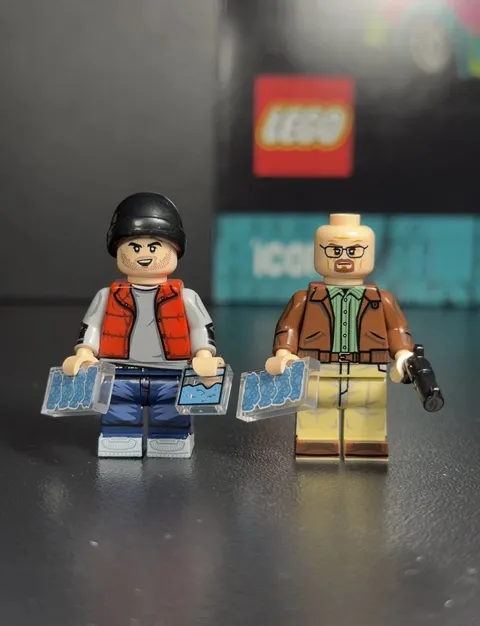 NEW Breaking Bad: Walter White & Jesse Pinkman Custom Lego Minifigure Set