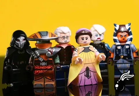 Lego star wars 6 minifigs custom 100% genuine lego With GEORGE LUCAS RETIRED