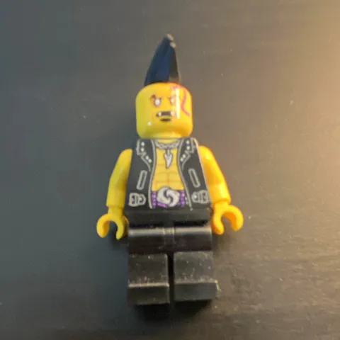 LEGO NINJAGO Minifigures EYEZORE Minifigure Black Mohawk Hair