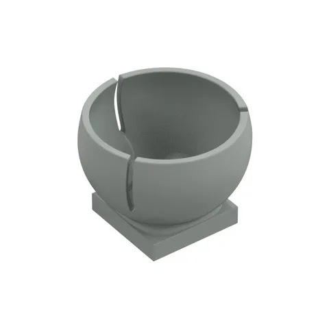 LEGO Light Gray Cylinder Hemisphere 3 x 3 Ball Turret Socket with 2 x 2  inv.632