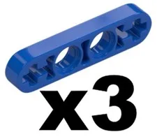 Lego TECHNIC Blue Liftarm Thin 1 x 4 - Axle Holes Qty 3 Part 32449 T1