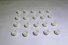 Lego Lot Of 20 White Roses Rose Flower Flowers Plant Plants City Friends New