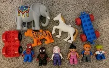 Lot of 11 LEGO Duplo Figures, Spiderman, Elephant & Tiger