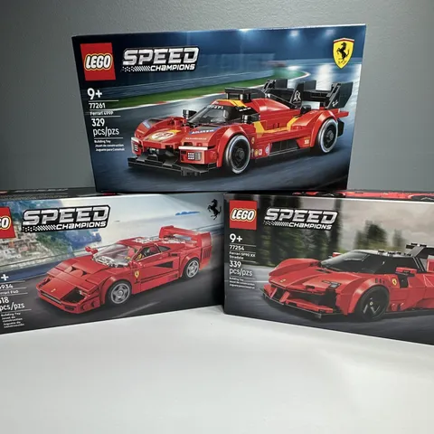 LEGO Speed Champions Ferrari 499P SF90 F40 Bundle 77261 77254 76934 9+