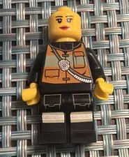 LEGO Female Fire Fighter Minifigure Minifig Toy No Hair Accessories