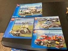 Lego City 7942 7741 7743 (1-4) Police Command Center Manuals Only Lot 009