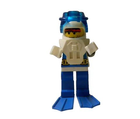 LEGO 6195  Aquanaut 1 MINI FIGURE Aquazone aqu0019 Diver BLUE FLIPPERS 1995