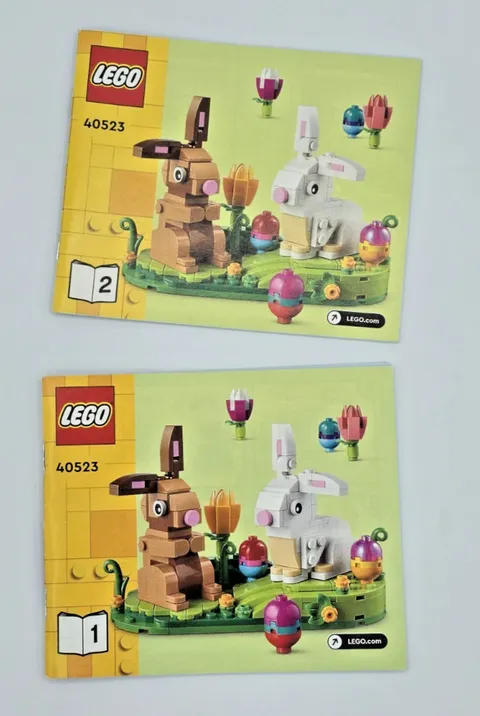 LEGO 40523 Seasonal Easter Rabbits Display Instructions Booklet Manual Only 2022