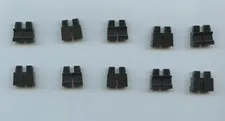 LEGO x 10 Black Minifigure Legs Short 41879 for minifig minifigs