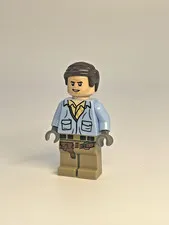 LEGO Orbital Minifigs - Indiana Jones Pad Printed Custom - Light Blue