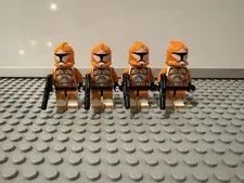 LEGO Star Wars Clone Bomb Squad Troopers x4 SW0299 Phase I Clone Lot Authentic
